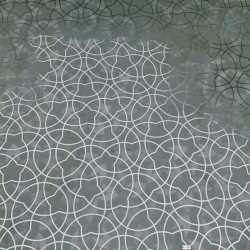 Penrosefliselægning foran Matematisk Intitut i Oxford. Cirklerne er sat ind af kunstneriske årsager - af Penrose himself...